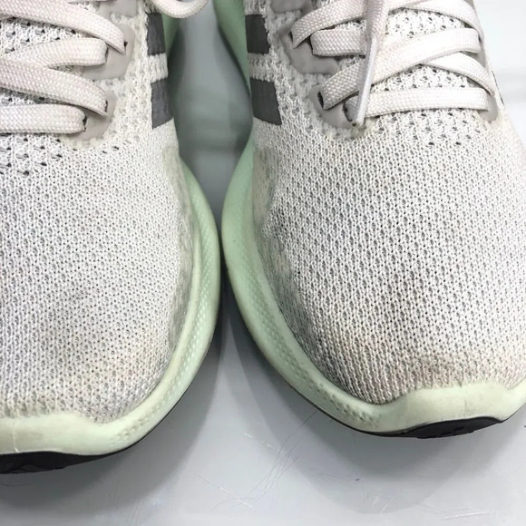 Adidas PureBounce‎ Cloud White Mint Athletic Running Shoes Size 7 - Picture 5 of 13